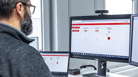 Thanks to the ISC Web Application, the captured data can be analysed in real time in order to achieve an optimal concreting result. <br/>
