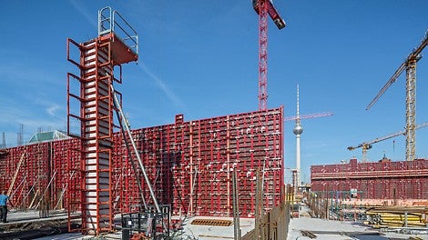 Le casseforme per pareti MAXIMO e per pilastri QUATTRO hanno velocizzato le fasi di armo e di disarmo 