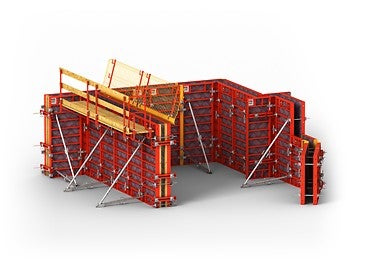 Die DOMINO ist eine leichte Rahmenschalung für den Wohnungsbau, Tiefbau und das Bauen im Bestand.