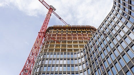 Das Bürohochhaus Upbeat bildet den nördlichen Auftakt der Berliner Europacity.