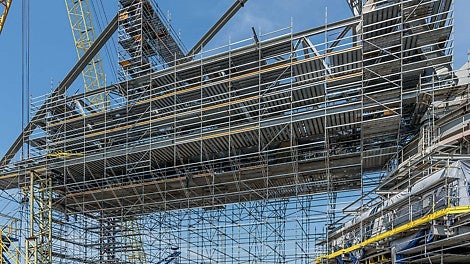 Montáž rypadla pro důl Bílina