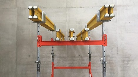With the slab formwork, you can even create beams at various heights at the same time.