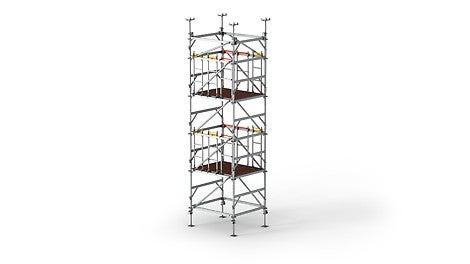 For the PERI UP Flex Shoring Tower MDS, a new decking logic was developed – the decks are simply hooked in. 