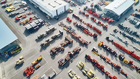 Vermietung von Schalungs- und Gerüstmaterial