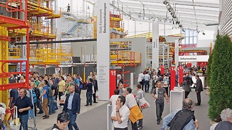 Inside the hall, visitors found a bright, attractive architecture and a friendly atmosphere – as well as the latest formwork and scaffolding technology which was expertly explained by the PERI specialists along with a full programme of live demonstrations.