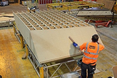 PERI&#039;s fabrication team created bespoke shutters.