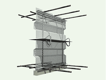BECOSTOP ASF-V is a shuttering unit with integrated fixing clips designed for the installation of construction joints which also require metal waterstops. Applications include construction joints in base and floor slabs and walls.