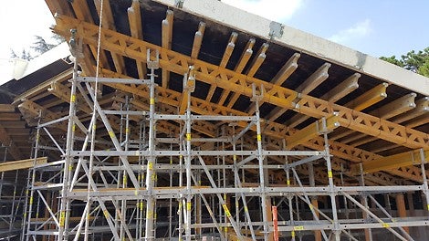 מערכת מגדלי פרי-אפ עם קורות מולטיפלקס ליציקת תקרה משופעת