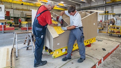 Currently, more than 3,000 free-form formwork units for the V &amp; A Museum in Dundee are being produced in the Weissenhorn formwork assembly facility.