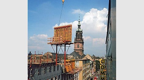 &lt;p&gt;In 1973, the world&amp;#39;s first climbing scaffold increases the safety and work speed at the jobsite. The bold design rationalizes the construction of high-rises enormously because formwork and scaffolding can be moved in one crane lift.&lt;/p&gt;<br/>