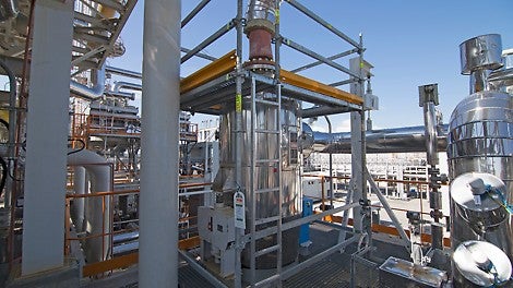 Промышленные леса для обслуживания заводов