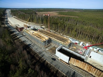 Tekiplaadi ehitus, 18500 m3 PERI UP Rosetti.