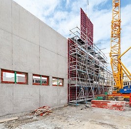 Used without anchors and ballast in front of formwork and walls