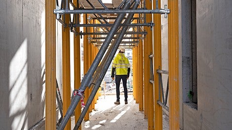 Höga MULTIPROP-torn användes i en av passagerna