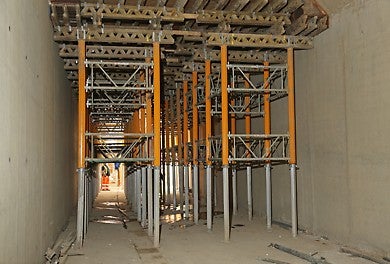 Optimized use of materials through any combination of GT 24 and VT 20K Formwork Girders as well as a freely selectable girder arrangement.