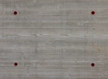 Board finish concrete pattern with symmetrical tie holes for exposed architectural concrete finish in building construction 