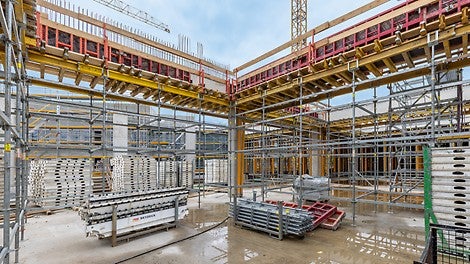 PERI unterstützte das ehrgeizige Bauvorhaben mit einer Schalungs- und Gerüstlösung aus einer Hand.
