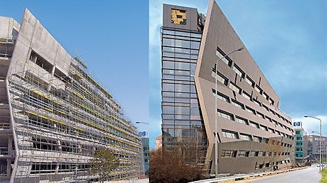 &lt;p&gt;Modulov&amp;yacute; syst&amp;eacute;m PERI UP Rosett jako fas&amp;aacute;dn&amp;iacute; le&amp;scaron;en&amp;iacute; optim&amp;aacute;lně přizpůsoben&amp;eacute; dvoj&amp;iacute;mu zalomen&amp;iacute; fas&amp;aacute;dy, kter&amp;eacute; nen&amp;iacute; pouze v&amp;yacute;razn&amp;yacute;m architektonick&amp;yacute;m prvkem, ale z&amp;aacute;roveň opatřen&amp;iacute;m pro zm&amp;iacute;rněn&amp;iacute; hlučnosti odražen&amp;yacute;m zvukem.&lt;/p&gt;<br/>