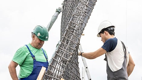 Die neue Baumethode eignet sich insbesondere für die Herstellung anspruchsvoller Formen für den Hoch- und Tiefbau bei maßgeschneiderten Betonbauten.