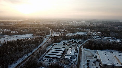 PERI Suomen toimisto- ja varastotilat Hyvinkäällä.