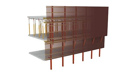 Ветрозащитные экраны обеспечивают защиту от падения людей и предметов с монтажного горизонта, а также создают комфортные условия труда, что позволяет повысить производительность работ. Обшивка выполняется из фанеры или профлиста.