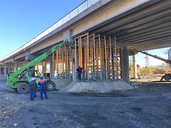 Общ изглед на предподпирането с VST Кули и MULTIPROP Кули