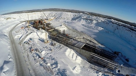 Sveriges största och världens mest effektiva koppardagbrott, där det bryts kopparkis (koppar, guld och silver) dygnet runt.