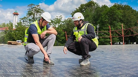 Sklejka FinPly Maxi na budowie Amfiteatru w Sochaczewie
