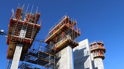 Nya vattentornet i Helsingborg - Gjutning av betongpelare