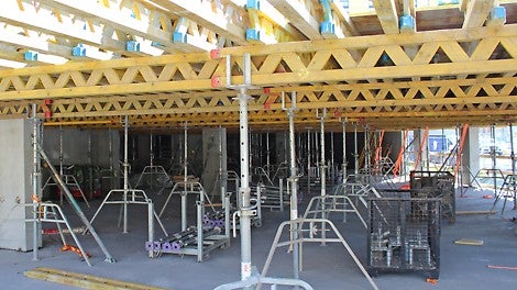 Delfiiniparkin holvit muotitettiin MULTIFLEX-järjestelmällä.