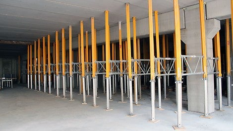 MULTIPROP—holvitukia käytettiin pysäköintilaitoksen holvien tuennoissa ja jälkituennoissa.