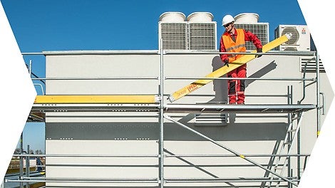 Niewielki ciężar elementów konstrukcyjnych PERI UP Easy uzyskano między innymi poprzez zastosowanie stali o wysokiej wytrzymałości oraz detale konstrukcyjne np.: rygle poprzeczne o przekroju rury prostokątnej.<br/>