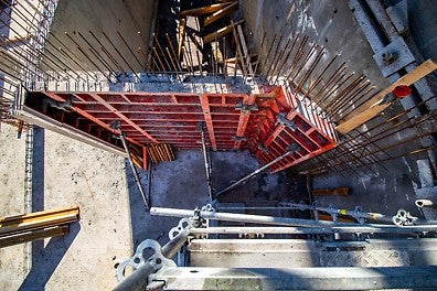 Благодарение на двата си вида кофражни ъгли, системата TRIO може да удовлетвори всяка форма