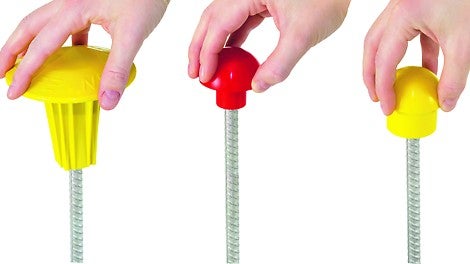 Nevosafe stiegrojuma drošības uzmavas, ar un bez metāla serdes