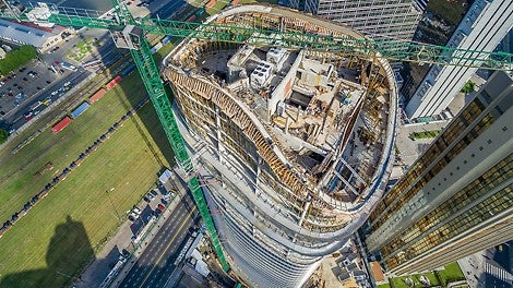 时尚的建筑设计为施工提出了高要求的挑战。