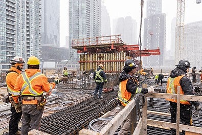 PERI engineers designed the core system to switch efficiently from low-rise to high-rise core geometry without rebuilding the whole system.