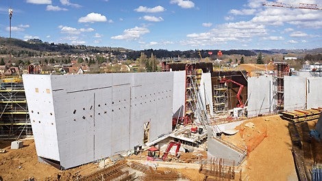 Overall view of the museum complex. Through the TRIO panel formwork, the high requirements on the concrete surfaces have been fully met.