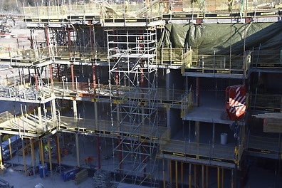 PERI UP Flex brukt som reis til balkonger og portaler