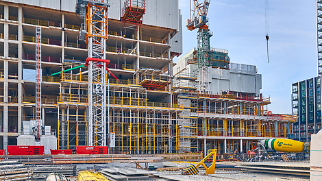 Residential Tower en Hotel Tower worden gerealiseerd met het materieel van PERI.