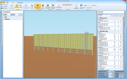 I modelli degli edifici sono progettati rapidamente e possono essere impalcati tramite assistenza.
