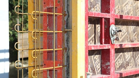 Problemloses Durchführen der Bewehrung 