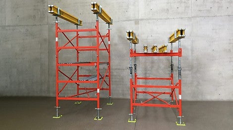 Simultaneous support of slabs and beams