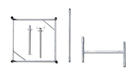 只有5种系统组件类型，63厘米的螺杆调节范围，可搭建至任何高度。