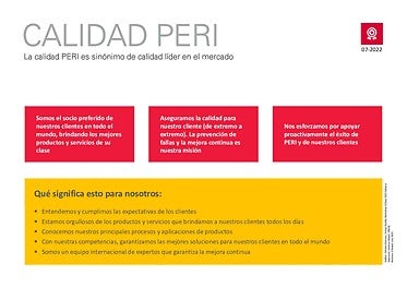 Políticas de calidad