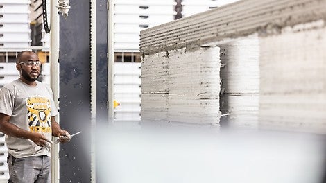 Mit dem 3D-Betondrucker können Sie Betonstrukturen ohne Schalung schnell und kostengünstig herstellen.