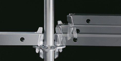 &quot;Gravity Lock&quot;<br/>Podczas montażu głowicy rygla w rozecie klin blokuje się pod wpływem siły ciężkości.