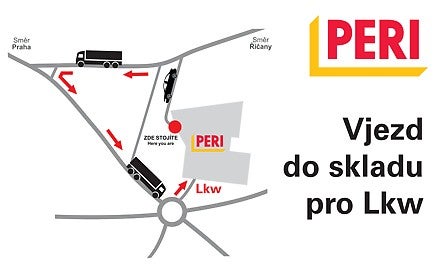 Vjezd do skladu Jesenice