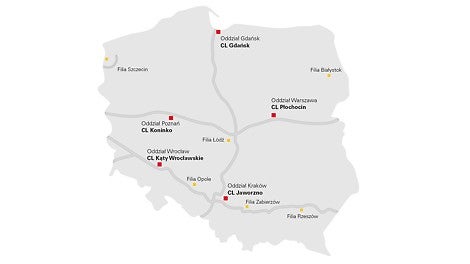 Lokalizacje PERI w Polsce