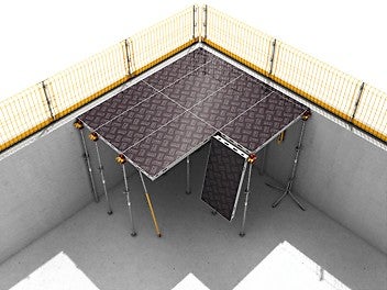 Die SKYMAX ermöglicht wirtschaftliches und sicheres Schalen von unten zugleich<br/>