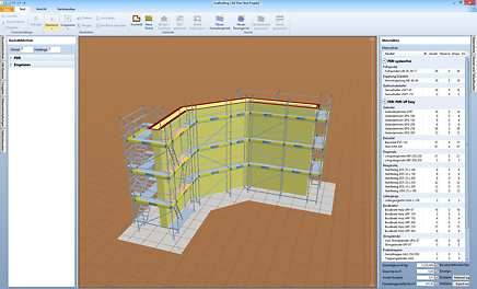 CP-Pro Scaffolding CAD è adatto a un&#039;ampia varietà di forme di edifici in diversi livelli di complessità.